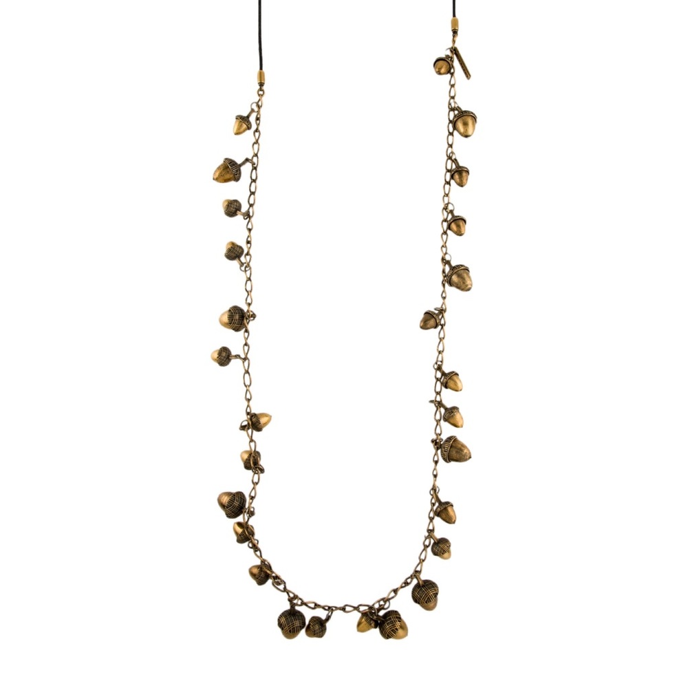 Burberry Long Acorn Necklace RARE Perfect Valentines Gift $895 Original price